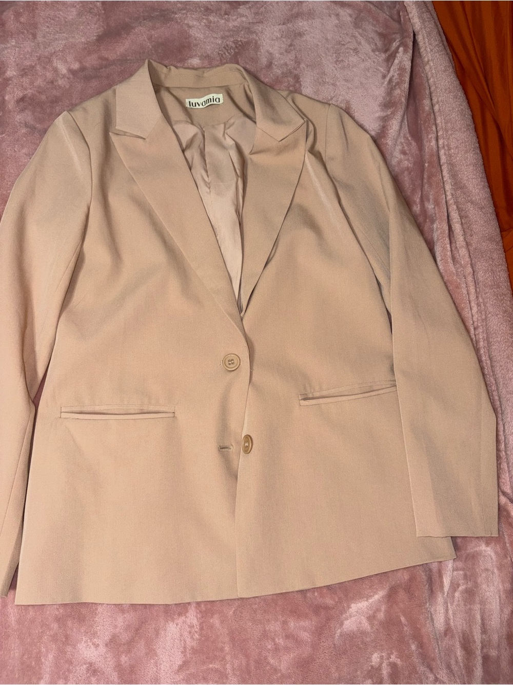 Luvamia Women's tan pantsuit